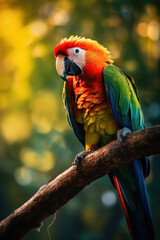 Obraz premium Parrot, Wildlife Photography, Generative AI