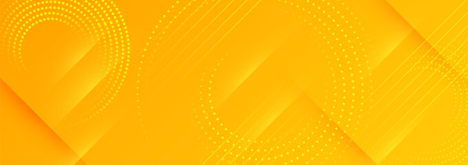 Yellow gradient with modern geometric shape background