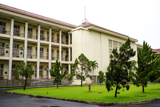 Yogyakarta, Indonesia - July 25 2023 : Gadjah Mada University (Universitas Gadjah Mada, abbreviated as UGM) is a public research university located in Sleman, Special Region of Yogyakarta, Indonesia. 