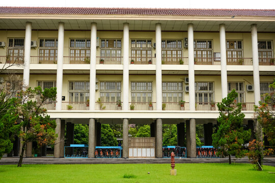 Yogyakarta, Indonesia - July 25 2023 : Gadjah Mada University (Universitas Gadjah Mada, abbreviated as UGM) is a public research university located in Sleman, Special Region of Yogyakarta, Indonesia. 