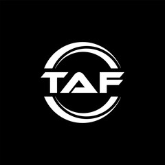 TAF Logo Design, Inspiration for a Unique Identity. Modern Elegance and Creative Design. Watermark Your Success with the Striking this Logo.