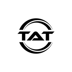 TAT Logo Design, Inspiration for a Unique Identity. Modern Elegance and Creative Design. Watermark Your Success with the Striking this Logo.