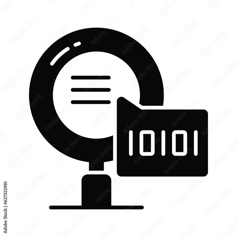 Wall mural creative icon of binary search in modern style, ready to use vector