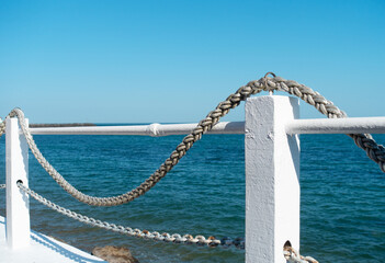 Fototapeta premium rope on the pier