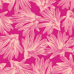 Colourful Botanical Floral Seamless Pattern Design