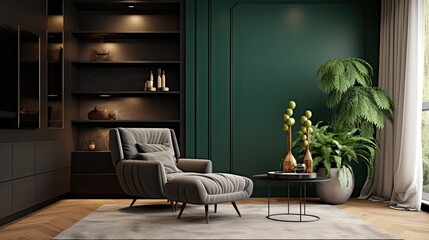 Contemporary armchair interior design