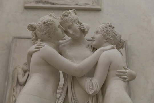 Possagno (TV), Italy - luglio 22 2023: Antonio Canova Gypsotheca Museum