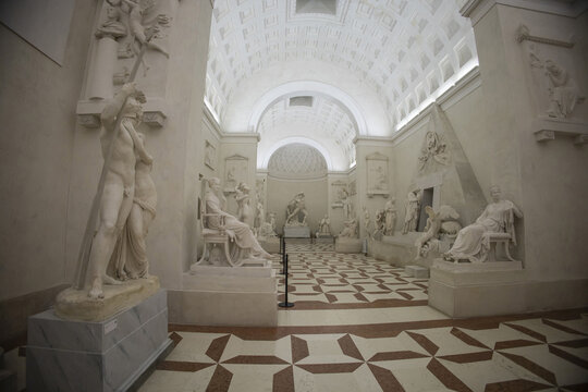 Possagno (TV), Italy - luglio 22 2023: Antonio Canova Gypsotheca Museum