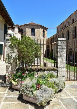 Old buildings in Grado, Italy
