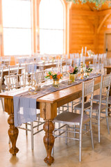 table at a wedding reception