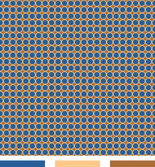 Circles in Circles Packed Dots Coordinate, Vector Seamless Repeating Pattern