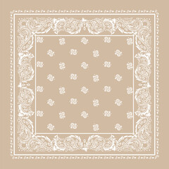Ornamental paisley graphic for bandana or any design