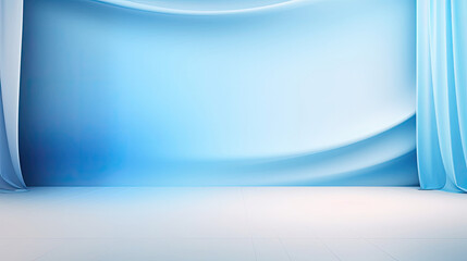 Light blue waves background for product showcase