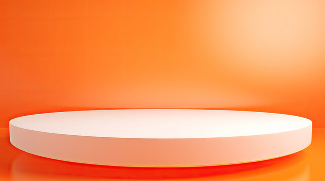 Bright orance background for product showcase