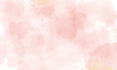 Modern abstract luxury wedding invitation designs or card templates for greetings or invitations on valentines Day background  with Pastel pink watercolor paint brush glitter gold for wedding elements