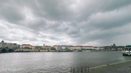 beautiful view of the City Prague 