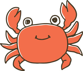 笑顔のカニさん
