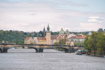 beautiful view of the City Prague 