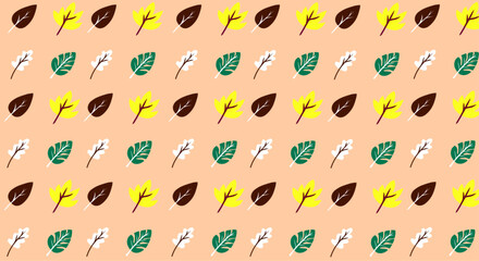 seamless pattern with leaves