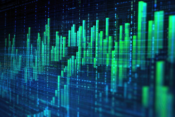Green Digital Wallpaper, Abstract Illustrated Art - Generative Ai