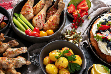 Family dinner concept.