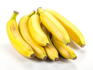 Bunch of bananas isolated on white background.