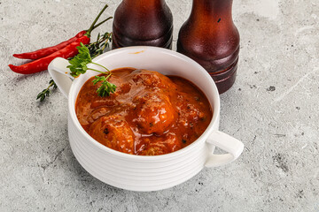 Beef Meatball with tomato sauce