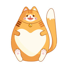 Kawaii cat character