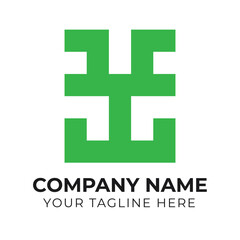 Modern abstract minimalist business logo design template