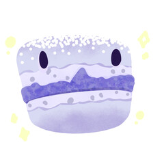 Purple macaron