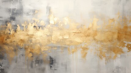 gold ombre art, silver color style, textured surface, color field, cold and detached atmosphere, textured splashes, large strokes. generative AI