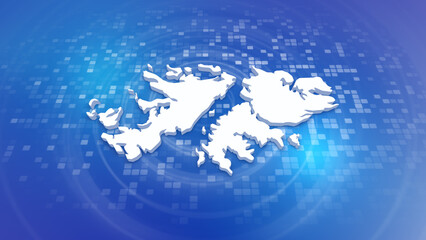  Falkland Islands 3D Map on Minimal Corporate Background
Multi Purpose Background with Ripples and Boxes with 3D Country Map
Useful for Politics, Elections, Travel, News and Sports Events
