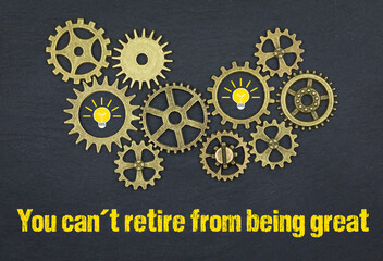 You can´t retire from being great	