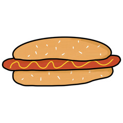 Hotdogs illustrations 
