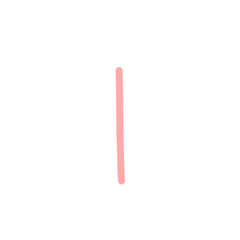 pink pencil isolated on white