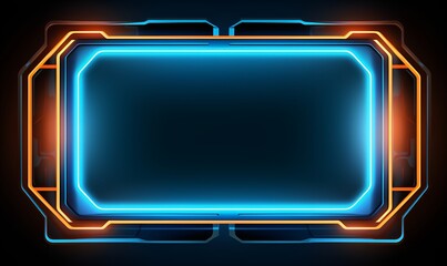 Abstract HUD sci-fi background
