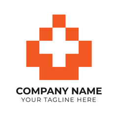 Obraz premium Modern monogram minimalist business logo design template