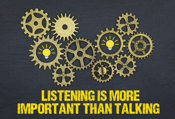 listening is more important than talking	