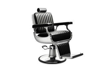 Barber chair wita classic design. isolated object, transparent background