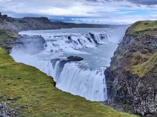 Gullfoss waterfall in Iceland