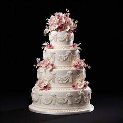 Obraz na płótnie Canvas Wedding cake isolated