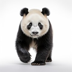 Naklejka premium Cute panda bear isolated