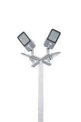 street lamp post isolated on white background