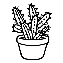 Cacti and succulents, cactus icon