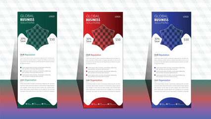 Roll up banner template. layout corporate roll up banner signage standee template. professional corporate roll up banner design. business roll up banner design. roll up banner design.