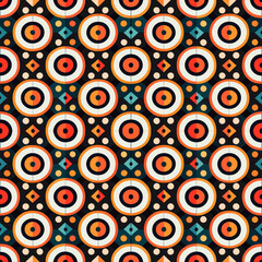 Ethnic boho seamless pattern. Tribal pattern. Folk motif. Textile rapport.