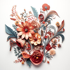 An abstract pattern of floral elements creates a mesmerizing design on a clear background.

List of 20