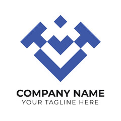 Professional creative modern abstract monogram minimalist business logo design template