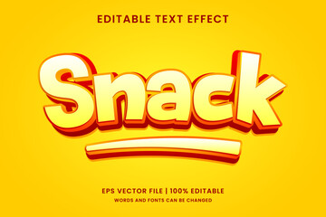 Snack 3d editable text effect