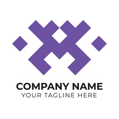 Obraz premium Professional modern abstract monogram minimalist business logo design template